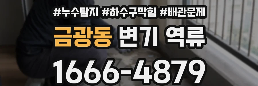 금광동 변기 역류