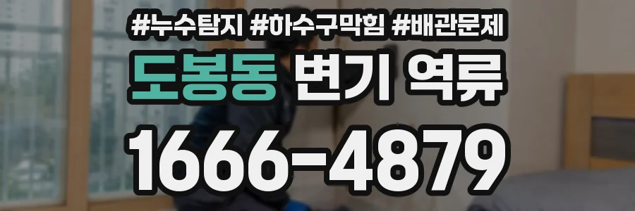 도봉동 변기 역류