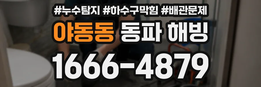야동동 동파 해빙