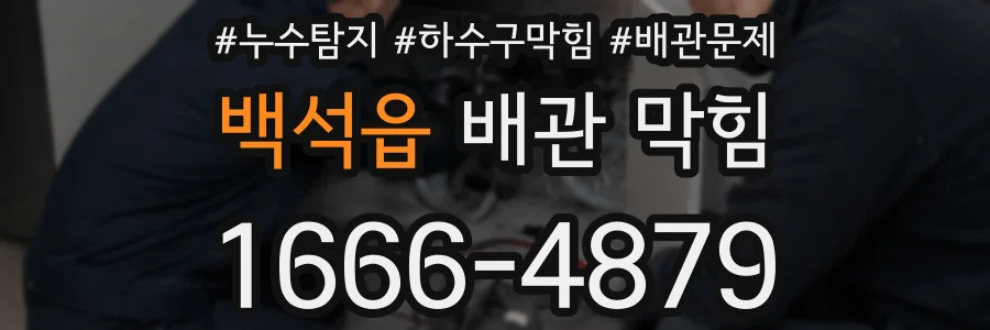 백석읍 배관 막힘