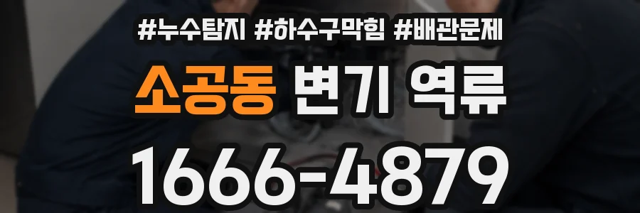소공동 변기 역류