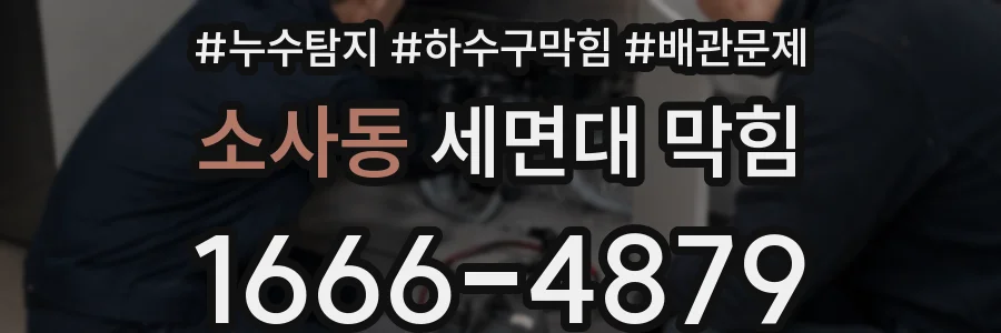 소사동 세면대 막힘