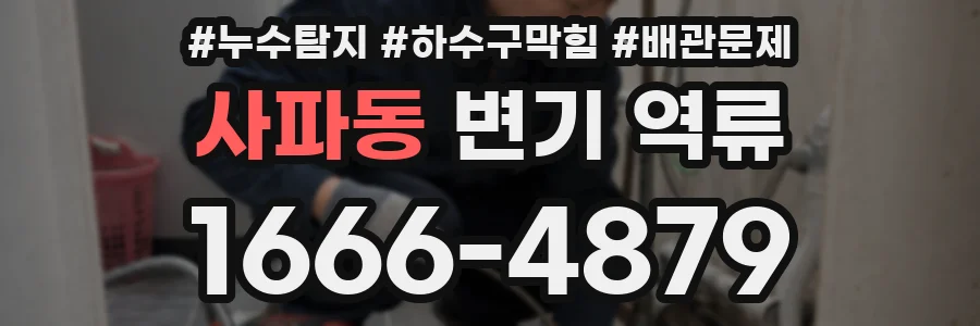 사파동 변기 역류