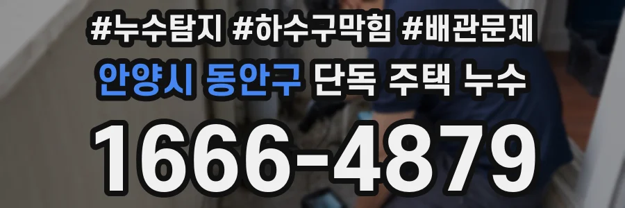 안양시 동안구 단독 주택 누수