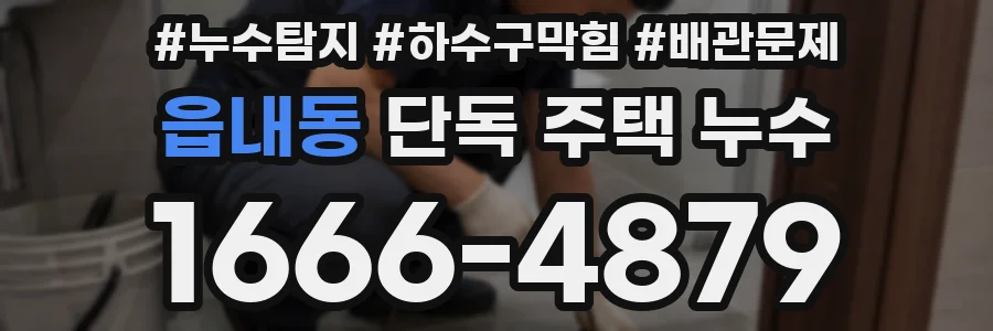 읍내동 단독 주택 누수