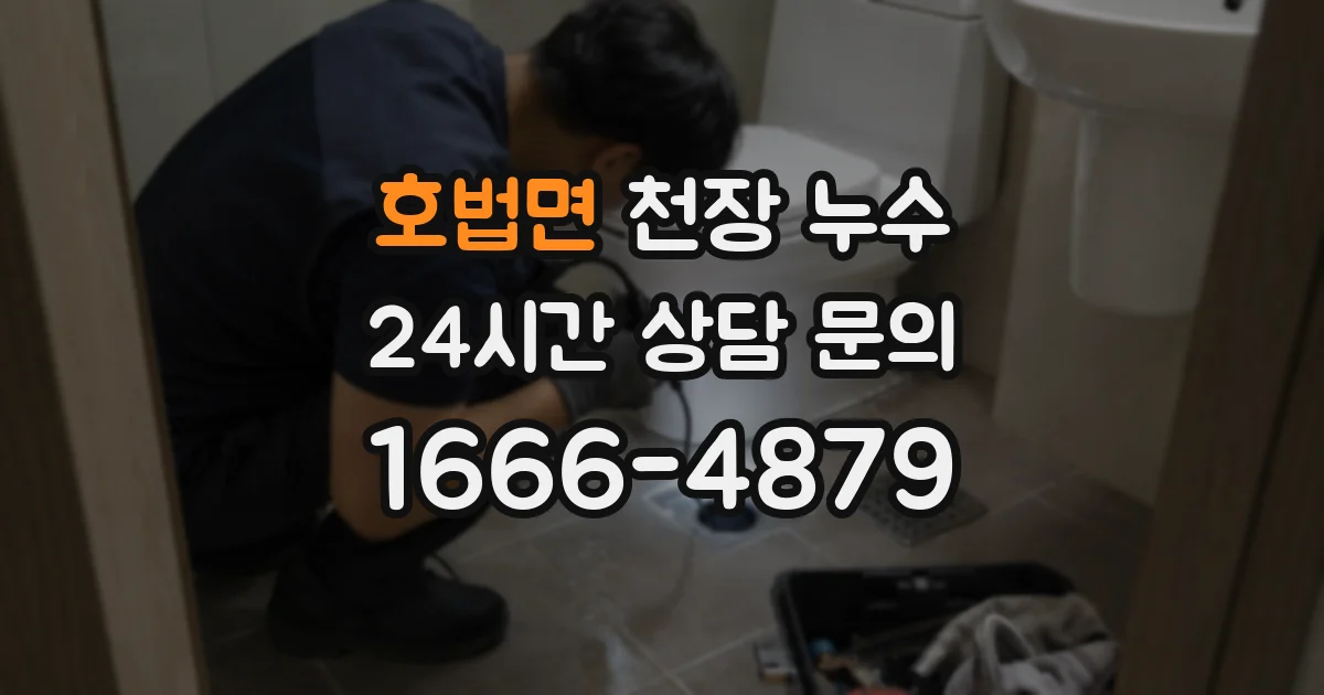 호법면 천장 누수