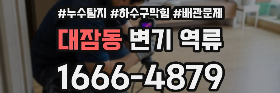 대잠동 변기 역류