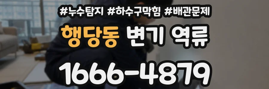 행당동 변기 역류