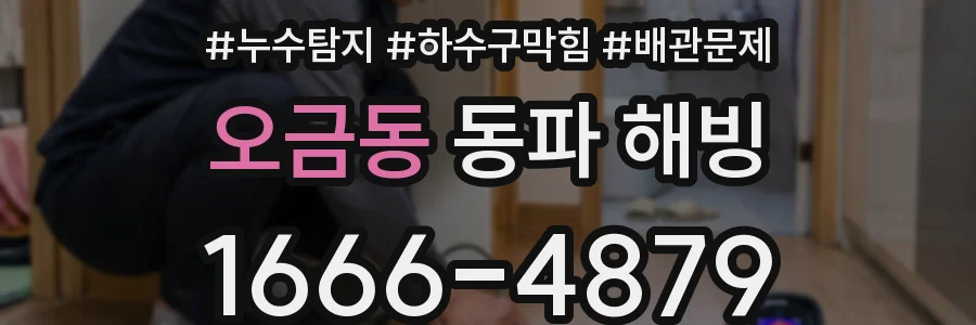오금동 동파 해빙