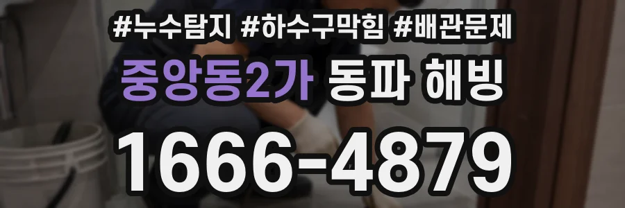 중앙동2가 동파 해빙