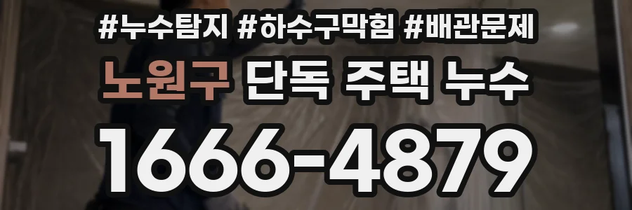 노원구 단독 주택 누수