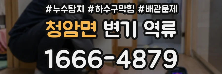 청암면 변기 역류