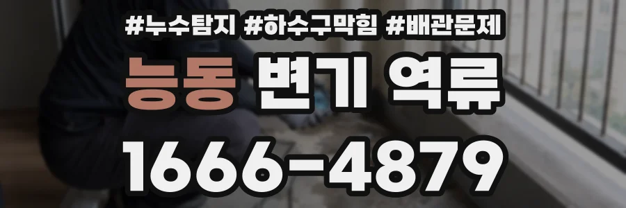 능동 변기 역류