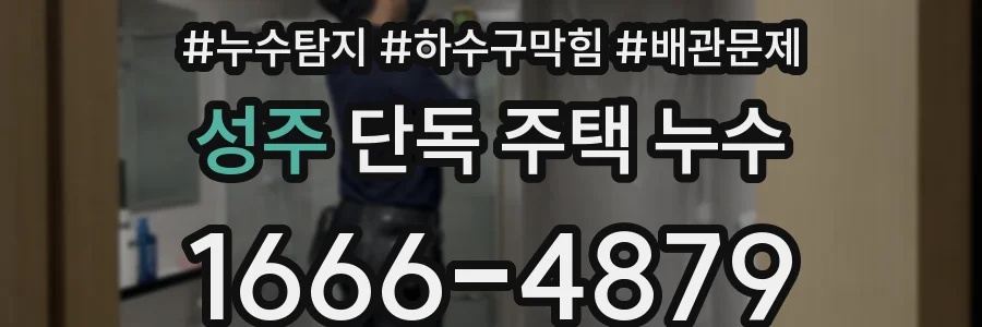 성주 단독 주택 누수