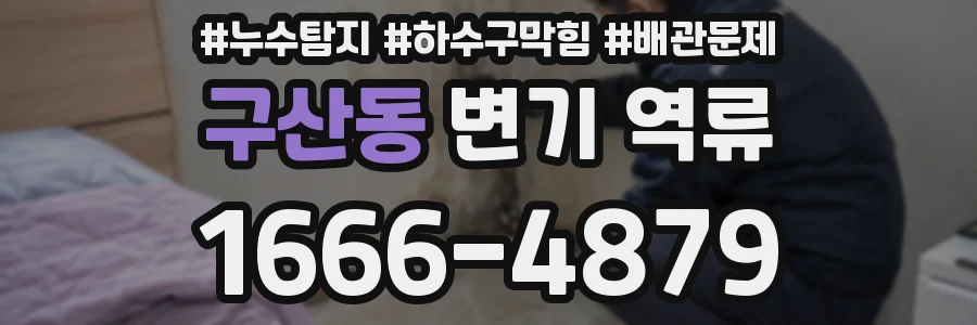 구산동 변기 역류