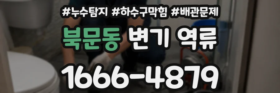 북문동 변기 역류