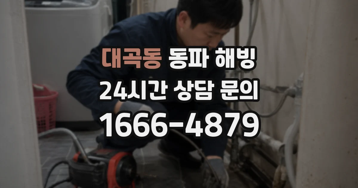 대곡동 동파 해빙
