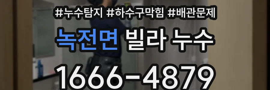 녹전면 빌라 누수
