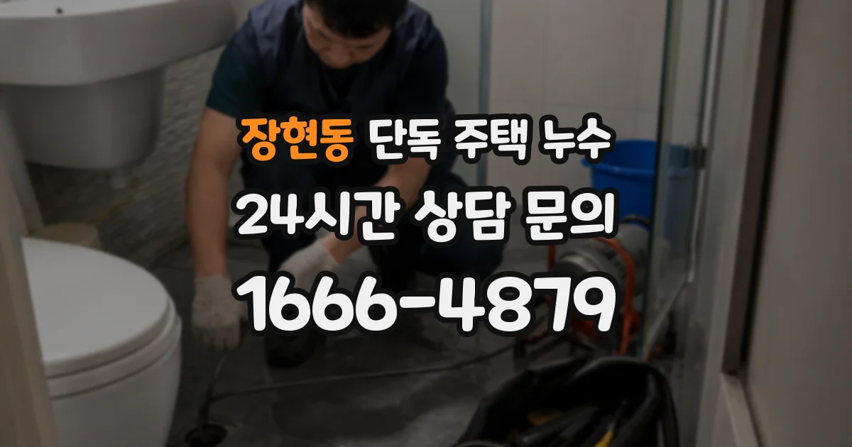 장현동 단독 주택 누수
