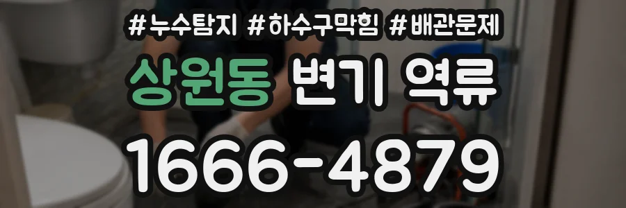 상원동 변기 역류