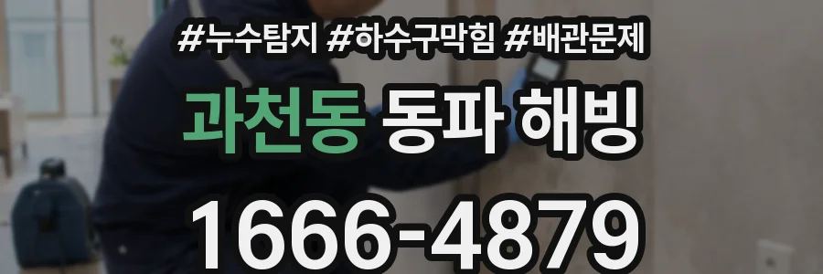 과천동 동파 해빙