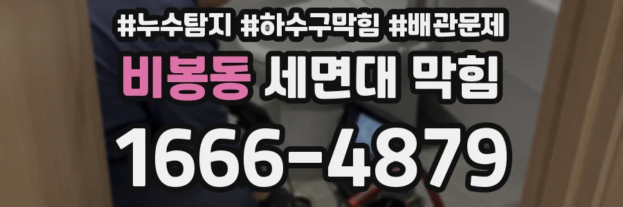비봉동 세면대 막힘