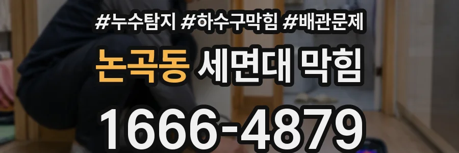 논곡동 세면대 막힘