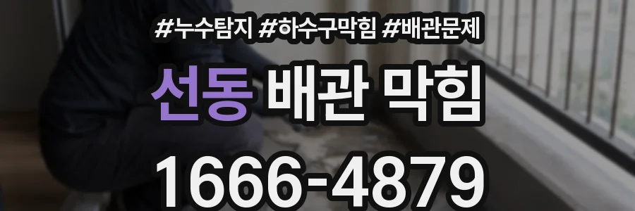 선동 배관 막힘