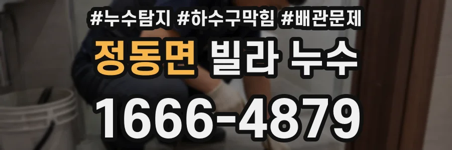 정동면 빌라 누수