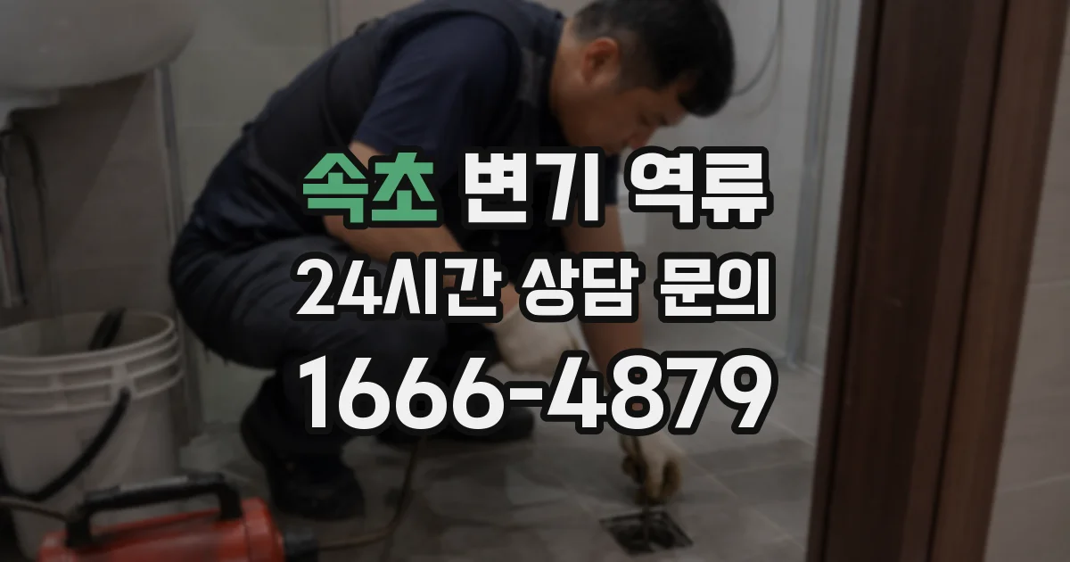 속초 변기 역류
