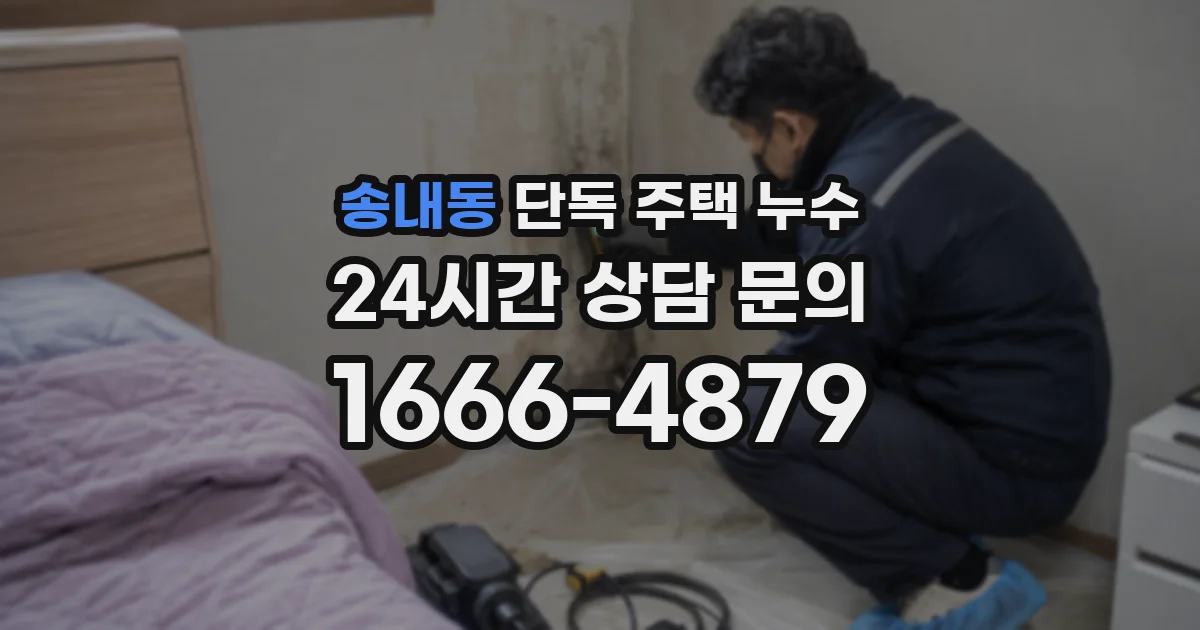 송내동 단독 주택 누수