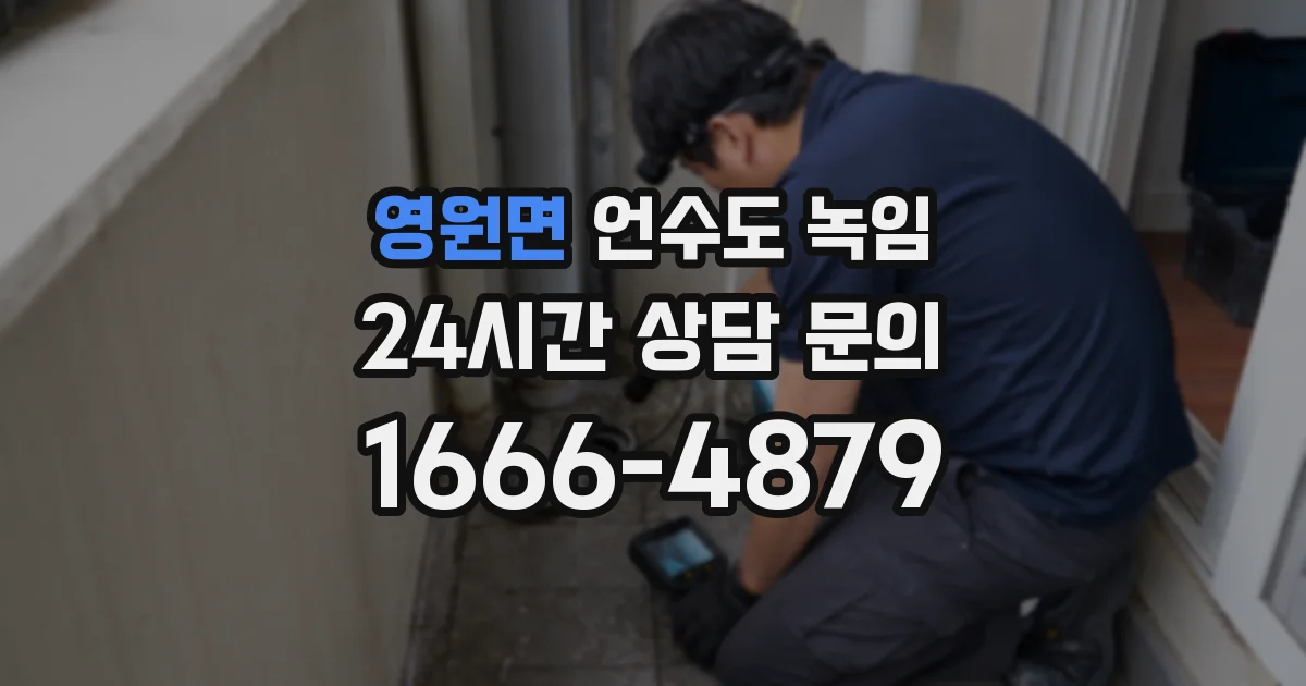 영원면 언수도 녹임