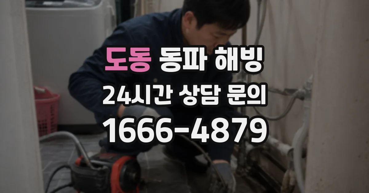 도동 동파 해빙