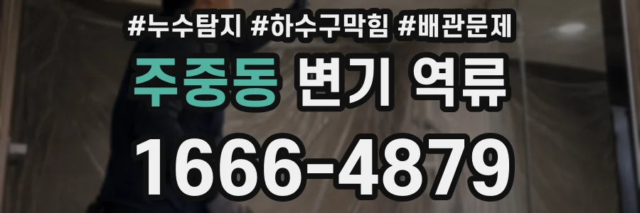 주중동 변기 역류