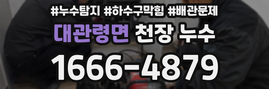 대관령면 천장 누수