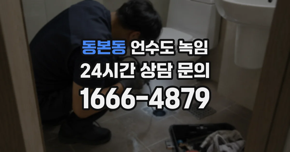 동본동 언수도 녹임