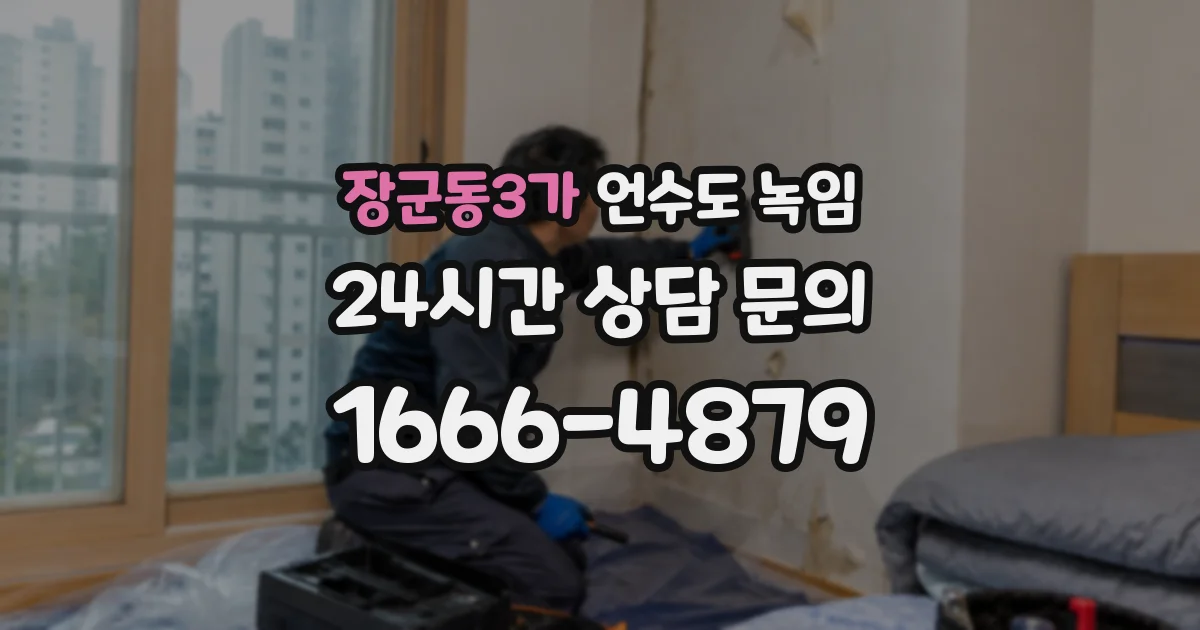 장군동3가 언수도 녹임