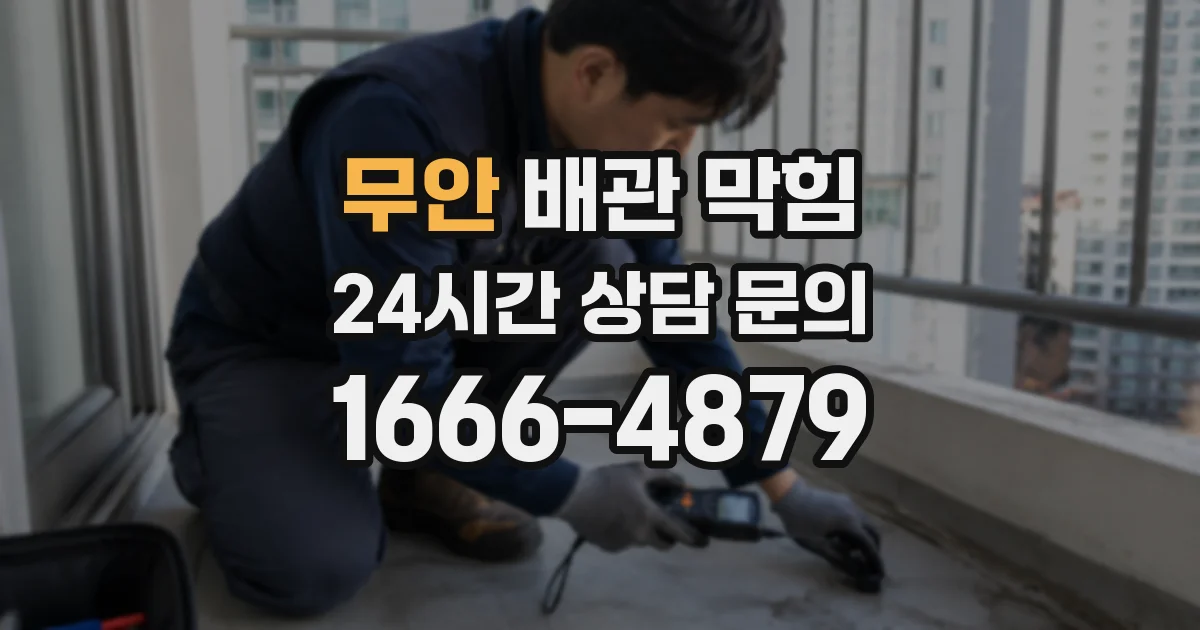 무안 배관 막힘