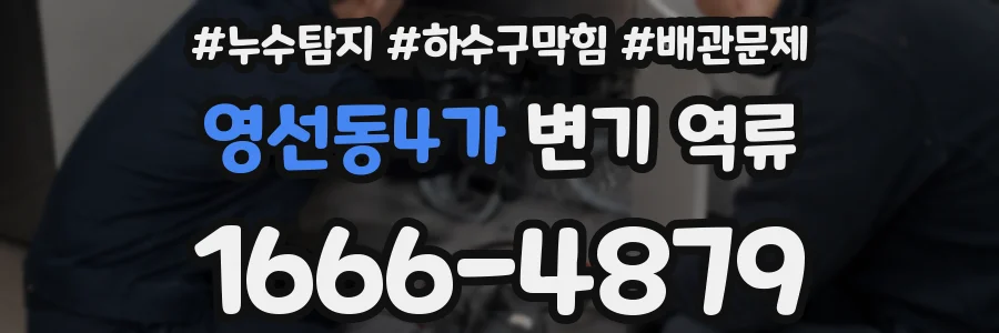 영선동4가 변기 역류