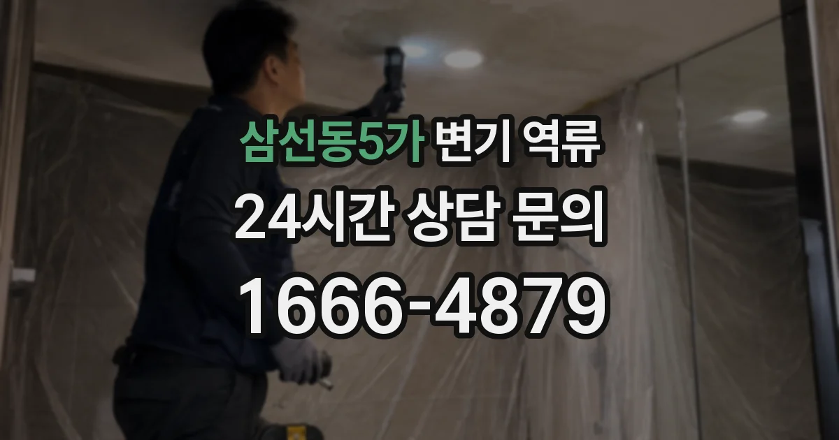 삼선동5가 변기 역류