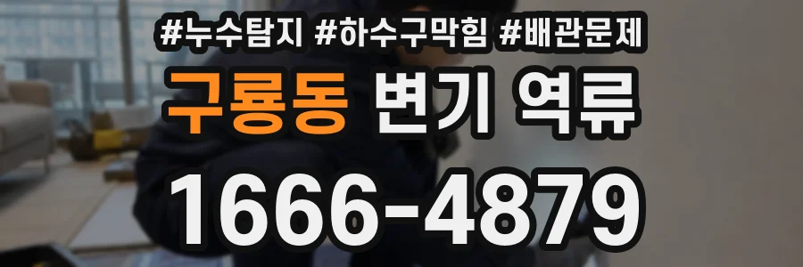 구룡동 변기 역류
