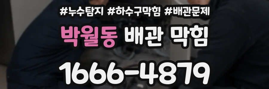 박월동 배관 막힘