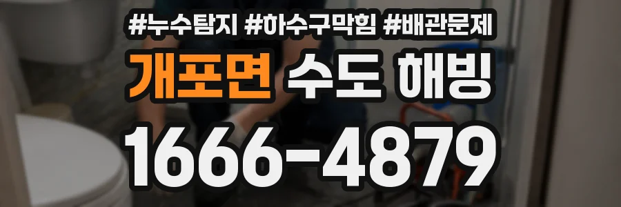 개포면 수도 해빙