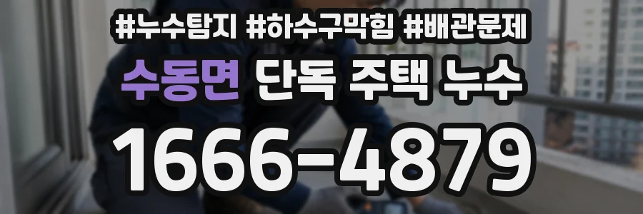 수동면 단독 주택 누수