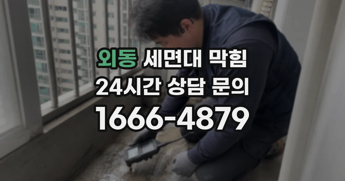 외동 세면대 막힘
