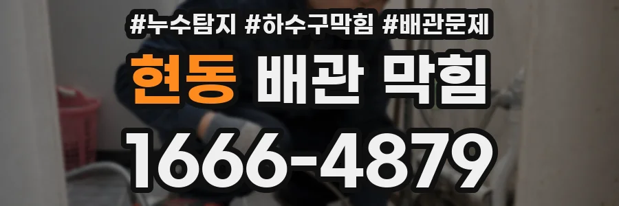 현동 배관 막힘