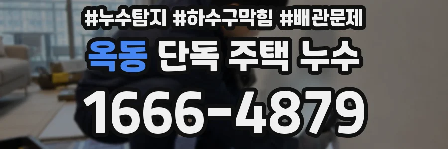 옥동 단독 주택 누수
