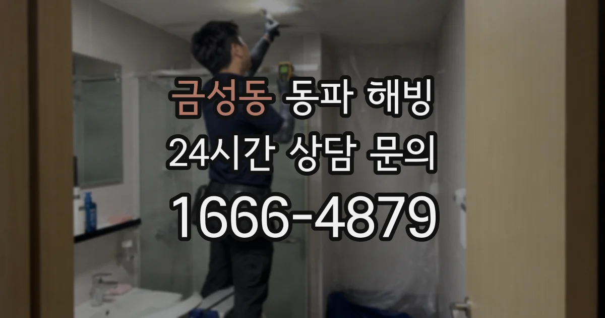 금성동 동파 해빙