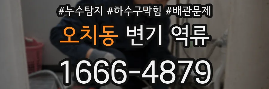 오치동 변기 역류
