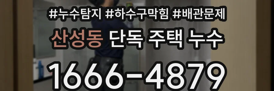 산성동 단독 주택 누수